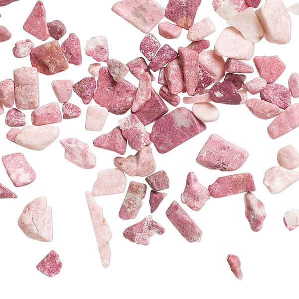 Thulite 1pkg1, undrilled inlay chip natural 10g mini image number 0