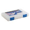 Organizer, Dot Box™, plastic, clear and blue, 11 x 7-1/2 x 1-1/2 inches with (52) removable containers. Sold per 53-piece set. image number 2