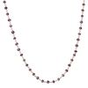 Necklace, amethyst (natural) and gold-finished sterling silver, 3.5-4mm faceted rondelle, 18 inches with S-hook clasp. Sold individually. image number 0
