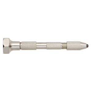 Pin vise, nickel-plated steel, 3-3/4 inches with (2) 1-1/2 x 1/4 inch collets. Sold individually.