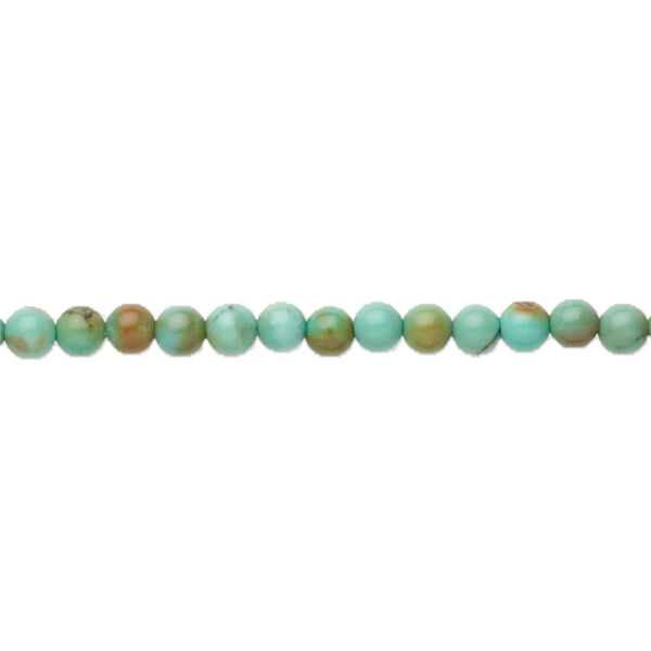 Turquoise 1pkg1, round bead C grade, 15.5-16 inch 2-4mm image number 0