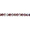 Bead 1pkg720 vivid Siam AB, Preciosa Czech crystal, 4mm bicone image number 0