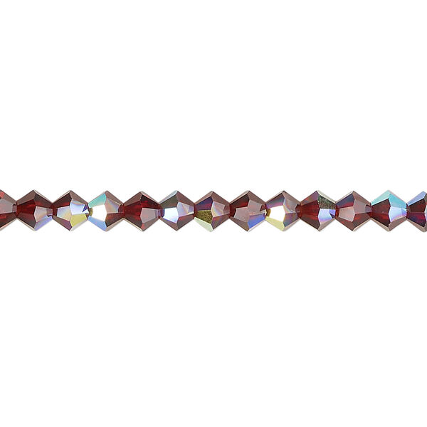 Bead 1pkg720 vivid Siam AB, Preciosa Czech crystal, 4mm bicone image number 0