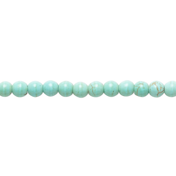 Magnesite 1pkg1, round bead 15 inch 3-5mm image number 0