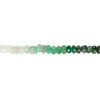 Emerald 1pkg1, hand-cut faceted rondelle bead 15 inch 3x1mm-5x3mm image number 1