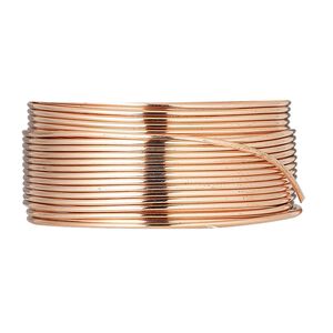 Wire, copper, half-hard, round, 20 gauge. Sold per 10-yard coil.