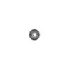 Bead, Navajo pearl style, brushed oxidized sterling silver, 7mm round. Sold individually. image number 1