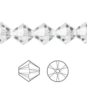 Bead 48pk crystal, Crystal Passions® 10mm bicone 5328