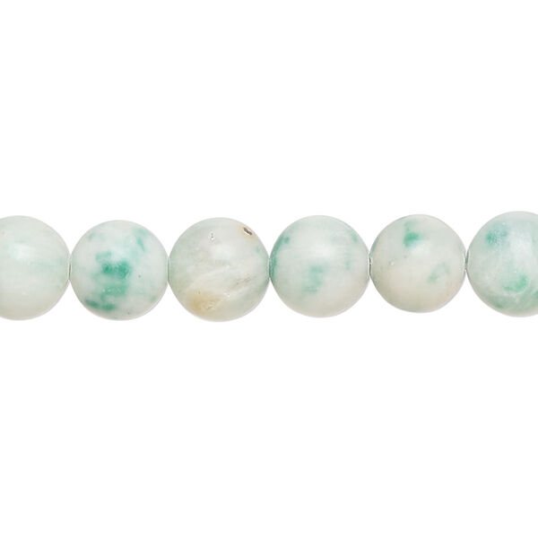 Ching hai "jade" 1pkg1, round bead natural C grade, 15 inch 7-9mm image number 0