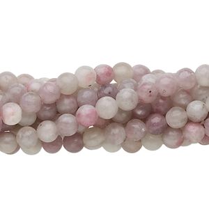 Quartz mix 1pkg10, round bead natural 15.5-16 inch 4mm