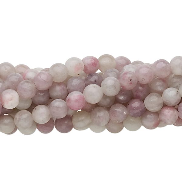 Quartz mix 1pkg10, round bead natural 15.5-16 inch 4mm image number 0