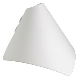 Display, bracelet, leatherette, white, 3-1/4 x 3-3/8 x 4-inch wrap-around snap cone. Sold individually.