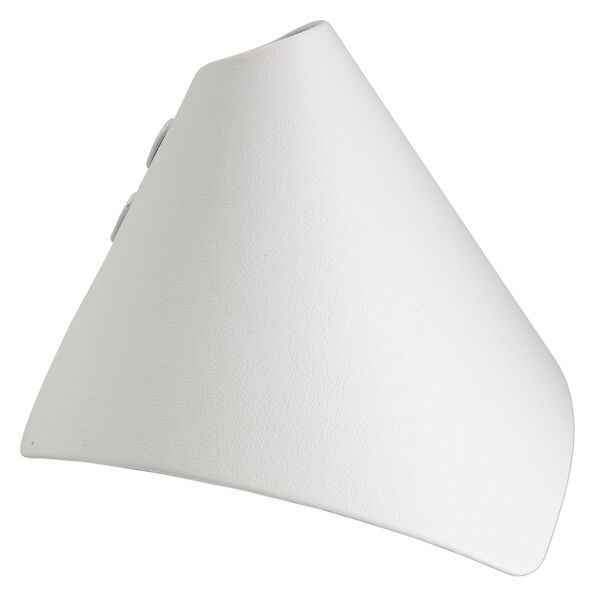 Display, bracelet, leatherette, white, 3-1/4 x 3-3/8 x 4-inch wrap-around snap cone. Sold individually. image number 0
