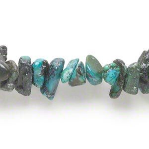 Turquoise 1pkg1, chip bead 15.5-16 inch medium