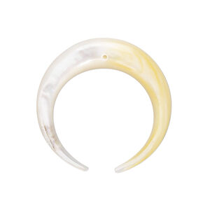 Gold lip shell 1pkg1, naja drop natural 28x28mm