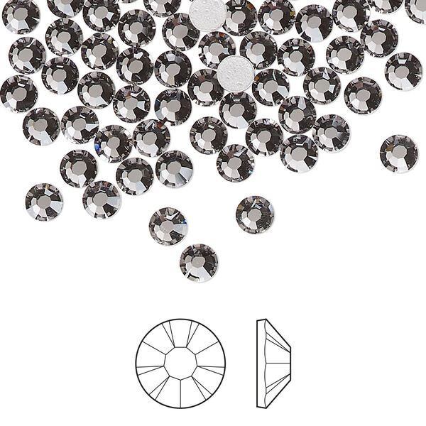 Flat back 1pkg144, lilac ash foil back Preciosa MAXIMA Czech crystal hotfix rhinestone, 3.8-4mm chaton rose round SS16 image number 0