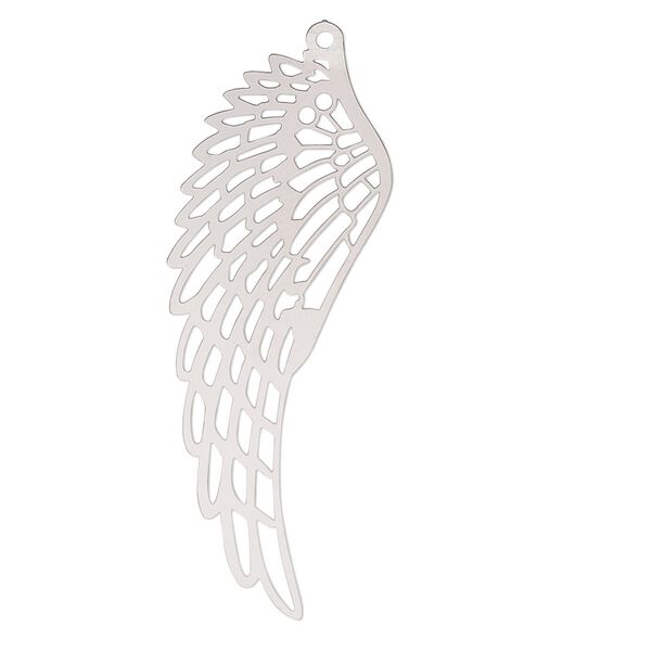 Focal, Lazer Lace™, stainless steel, 53x20mm two-sided wing. Sold per pkg of 2. image number 0