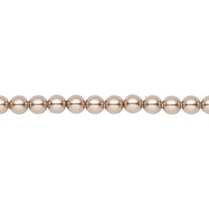 Pearl 500pk bronze, Swarovski® 4mm round 5810