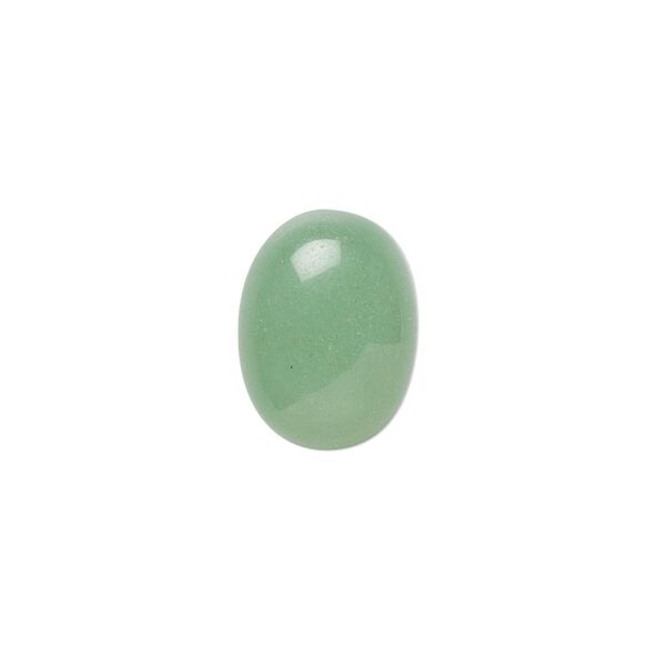 Green aventurine 1pkg6, calibrated oval cab natural 16x12mm image number 0