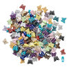 Bead mix, acrylic, mixed colors, 10x8mm butterfly. Sold per 75-gram pkg, approximately 340-360 beads. image number 1