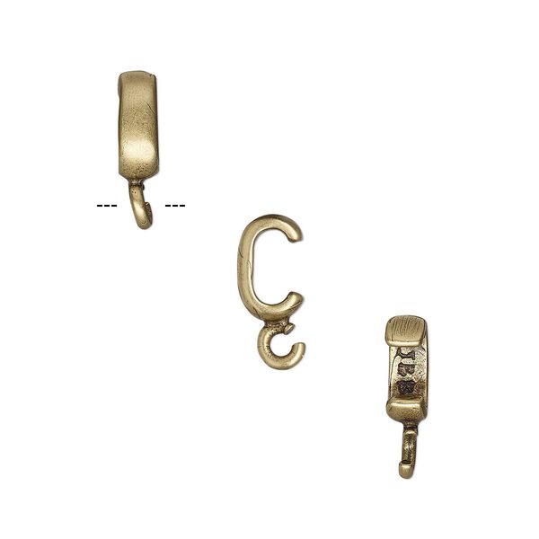 Component, JBB Findings, antiqued brass, 7x3mm rondelle with open loop, 5x2mm inside diameter. Sold per pkg of 2. image number 0