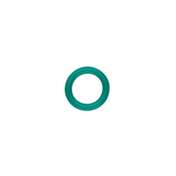 Component, Oh! Ring™, silicone, light green, 12mm round with 8mm hole. Sold per pkg of 200. image number 0