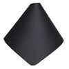 Display, bracelet, leatherette, black, 3-1/4 x 3-3/8 x 4-inch wrap-around snap cone. Sold individually. image number 0