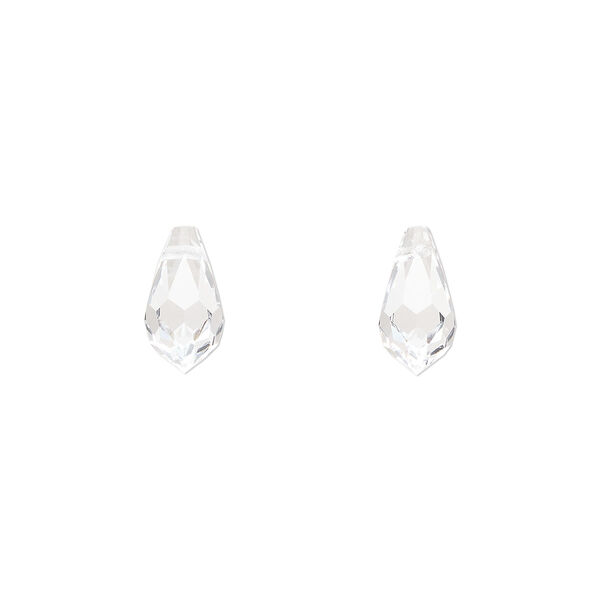 Briolette 144pk crystal, Preciosa Czech crystal 11x5.5mm pendant drop image number 0