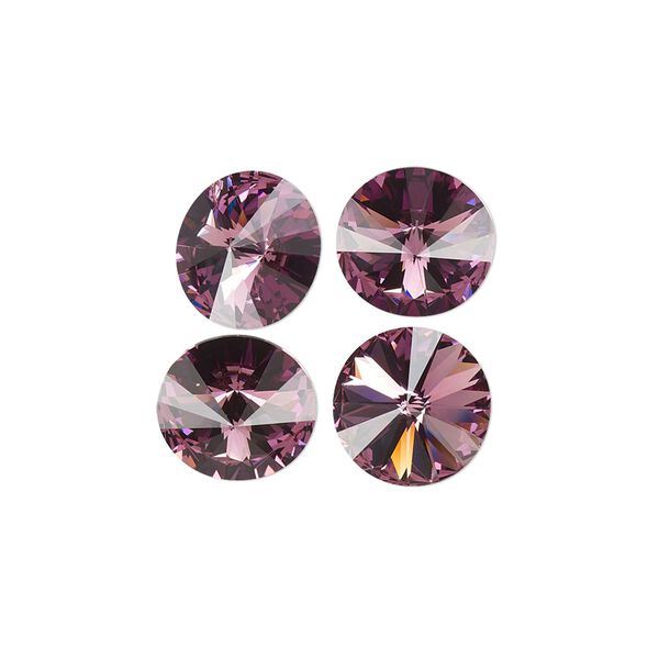 Chaton 288pk iris foil back, Swarovski® 10.54-10.91mm rivoli SS47 1122 image number 0