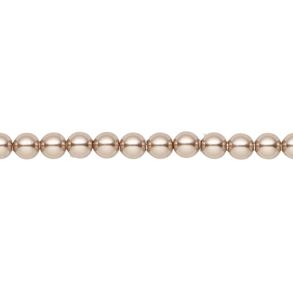 Pearl 100pk bronze, Crystal Passions® 4mm round 5810 image number 0