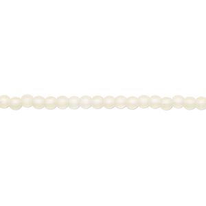 Bead, glass, translucent matte crystal AB, 2.5mm round. Sold per 15-1/2 to 16-inch strand.