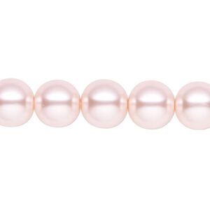 Pearl 2pk rosaline, Celestial Crystal® 10mm round 15.5-16 inch