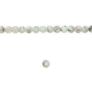 Sesame jasper 1pkg1, round bead natural 15.5-16 inch 4mm