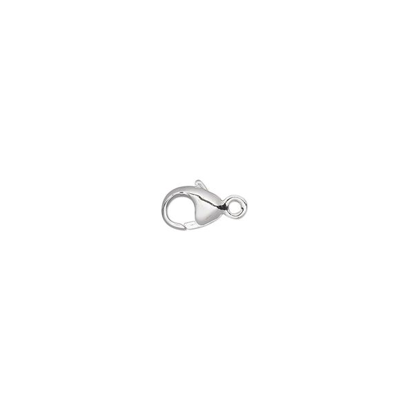 Clasp, lobster claw, sterling silver, 6x4mm oval. Sold individually. image number 0