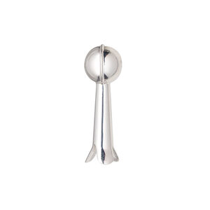 Bead, sterling silver, 25x8.5mm squash blossom. Sold individually.