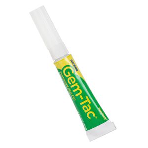 Adhesive, Gem-Tac™ Minis, 1pkg6, 0.17-fluid-ounce tubes.