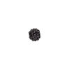 Bead, glass rhinestone / epoxy / resin, black, 8mm round. Sold individually. image number 0