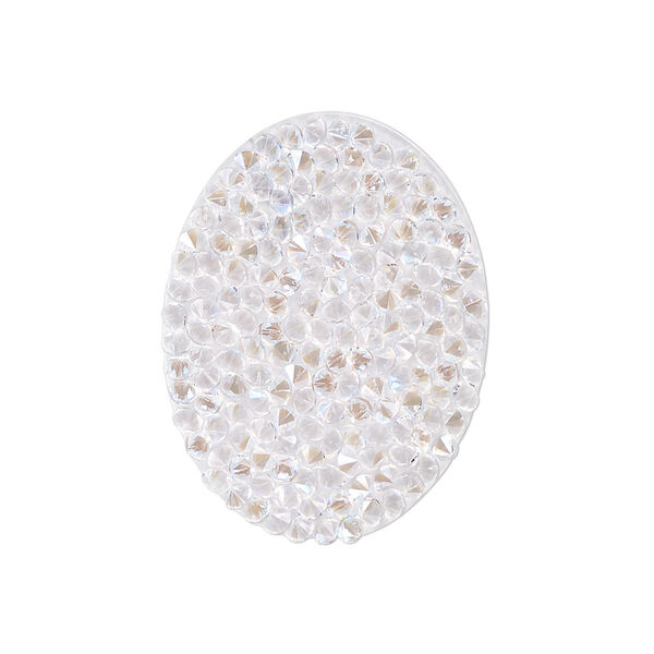 Iron-on transfer 1pk crystal moonlight, Crystal Passions® 29x22mm oval 707487 image number 0