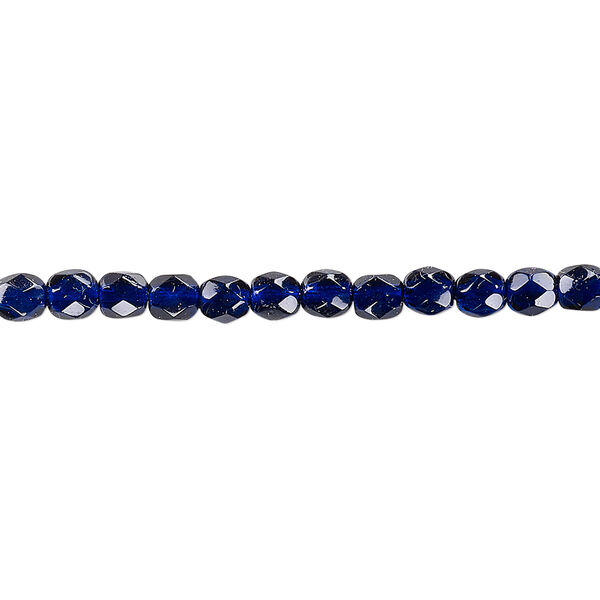 Bead, Czech fire-polished dipped décor glass, plum, 4mm faceted round. Sold per 15-1/2" to 16" strand, approximately 100 beads. image number 0