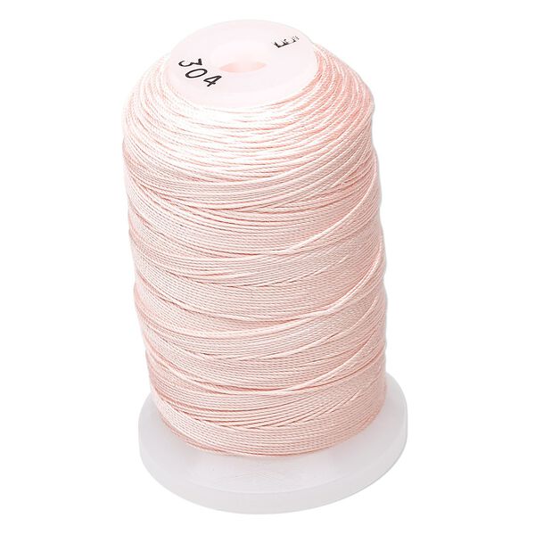 Thread, Purely Silk™, pink, size E. Sold per 200-yard spool. image number 0