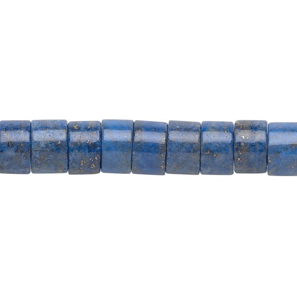 Lapis lazuli 1pkg1, heishi bead natural 15.5-16 inch 8x4mm image number 0