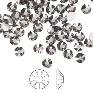 Flat back 144pk crystal Biarritz foil back, Preciosa MAXIMA Czech crystal rhinestone 4.6-4.8mm chaton rose round SS20
