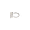 Clasp magnetic fold-over 1pkg1 sterling silver, 25x10mm irregular rectangle, JBB Findings 1-strand image number 3