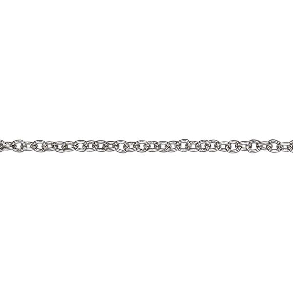 Chain, imitation rhodium-finished steel, 1.8mm cable. Sold per pkg of 1 meter. image number 0