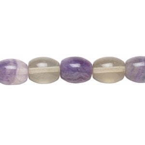 Rainbow fluorite 1pkg1, oval bead natural 15.5-16 inch 10x8mm