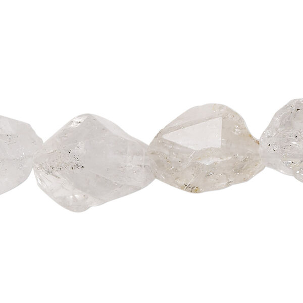 Himalayan quartz 1pkg1, hand-cut faceted nugget bead natural 13 inch medium image number 0