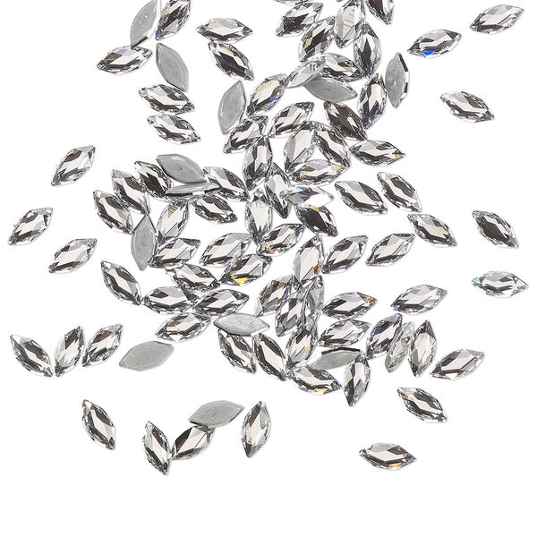 Flat back 720pk crystal foil back, Swarovski® hotfix 4x1.8mm marquise jewel 2201 image number 0