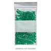 Bag, Tite-Lip™, plastic, clear and white, 3x5-inch top zip with block. Sold per pkg of 100. image number 0