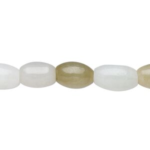 Jadeite 1pkg1, round tube bead natural 15.5-16 inch 12x8mm