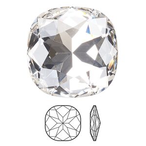 Fancy stone 1pk crystal foil back, Crystal Passions® 27mm cushion 4487
